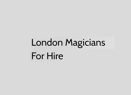 London Magicians For Hire